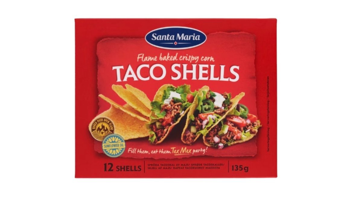 Santa Maria Taco Shells Tacokuoret 12 kpl 135 g