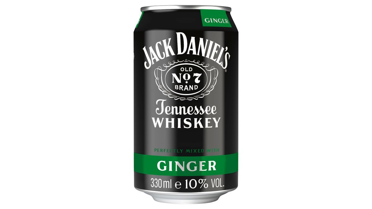 Jack Daniel's Ginger, Whiskey-Mixgetränk, 10% 0,33 l