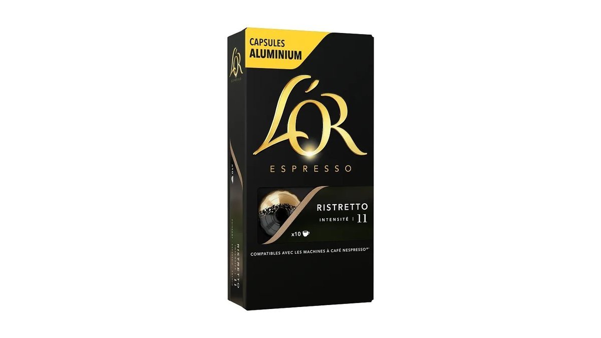 L´OR Ristretto 10 hliníkových kapsúl kompatibilných s kávovarmi Nespresso® disc., 52 g