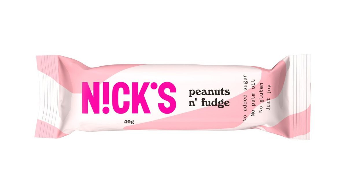 Nick's peanuts n' fudge maapähkinäpatukka 40g