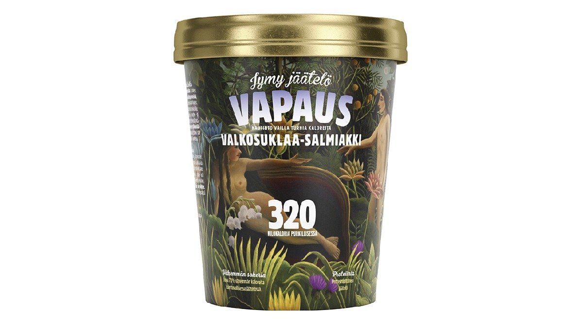 Jymy Vapaus valkosuklaa-salmiakki jäätelö 500ml
