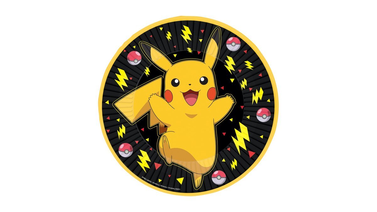 Pokemon suuri pahvilautanen 23 cm 8 kpl/pkt
