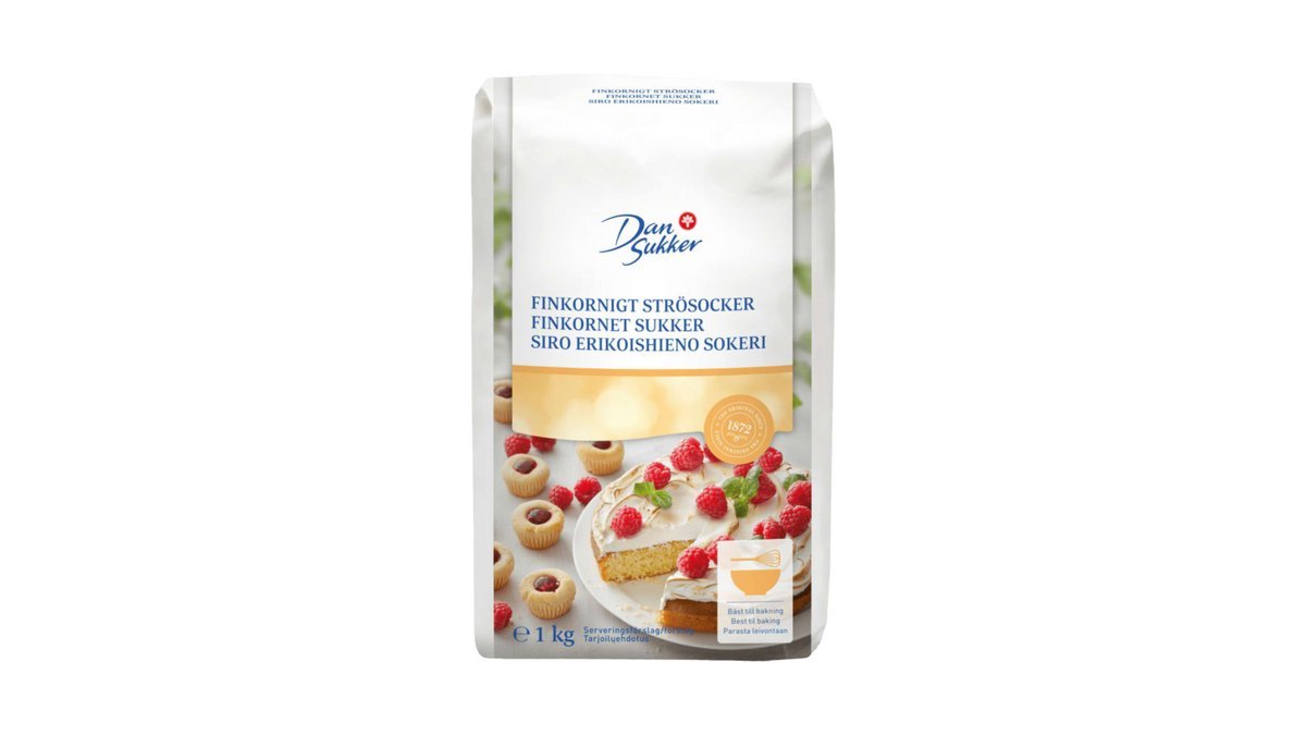 Dansukker Sukker Finkornet, 1 kg