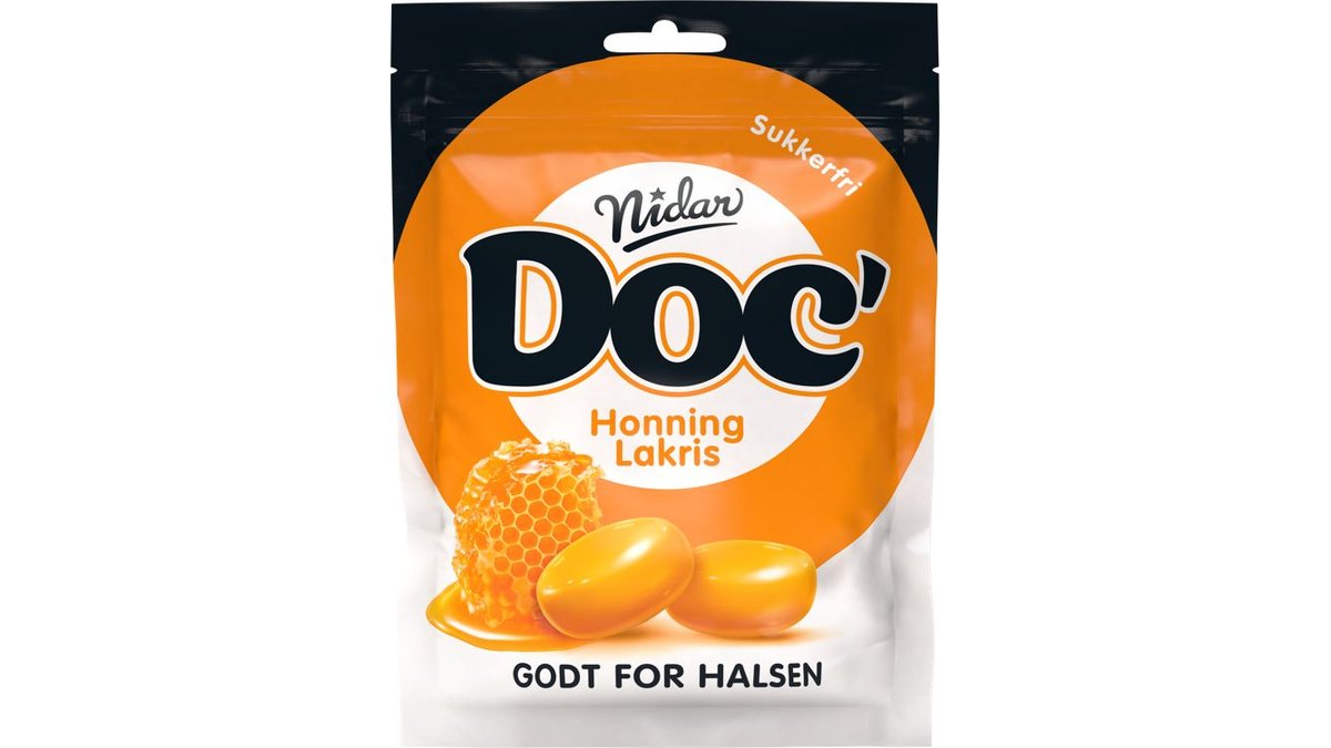 Doc Halspastiller Honning & Lakris, 50 g