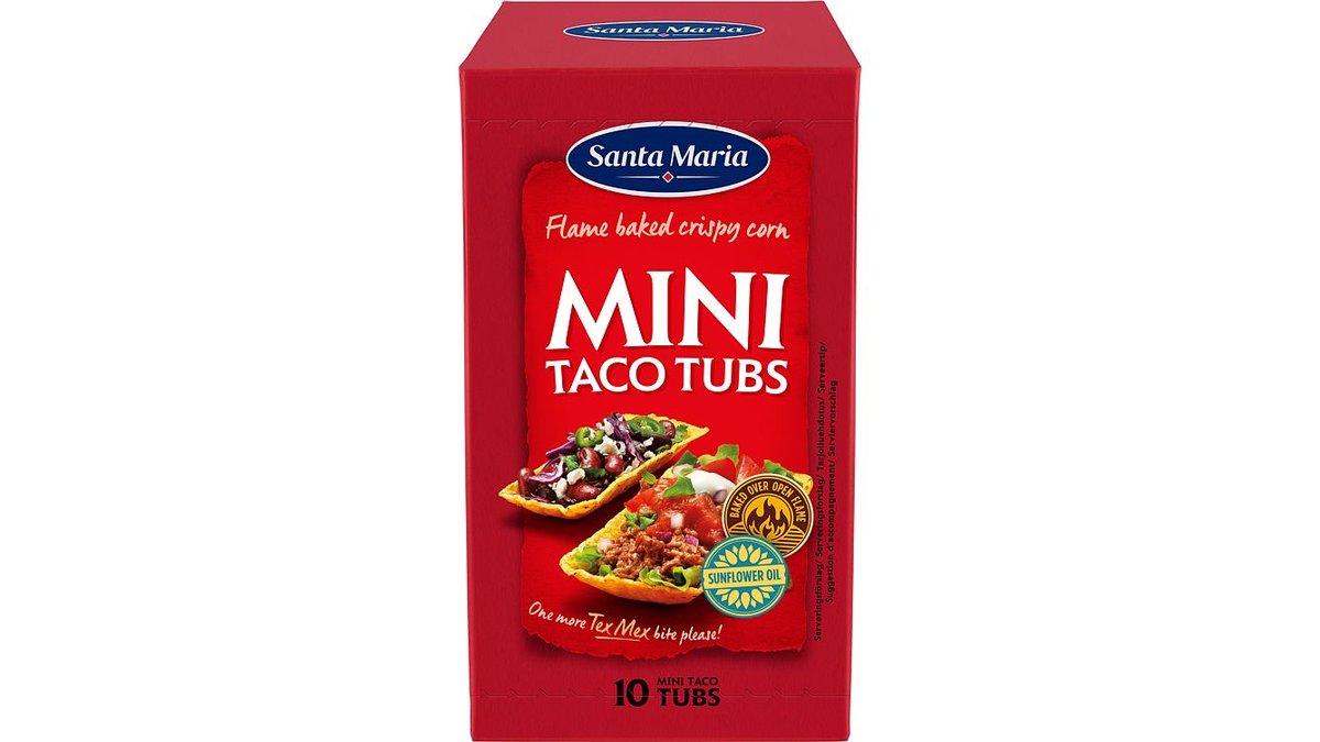 Santa Maria Taco Tubs Mini, 10 stk