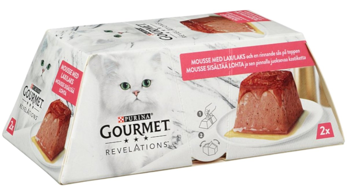 Purina Kattemat Gourmet Mousse med Laks, 114 g