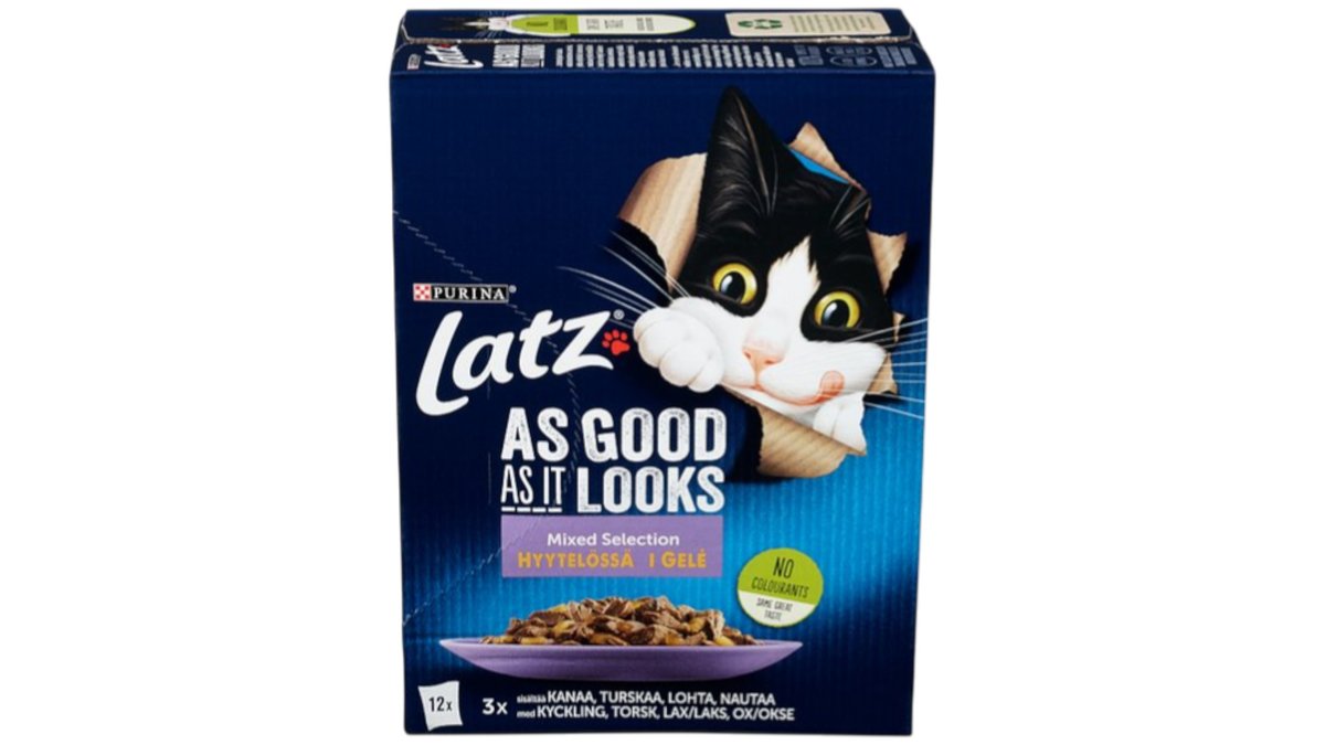 Purina Kattemat Latz Agail Mixed Sel 12 stk, 1020 g