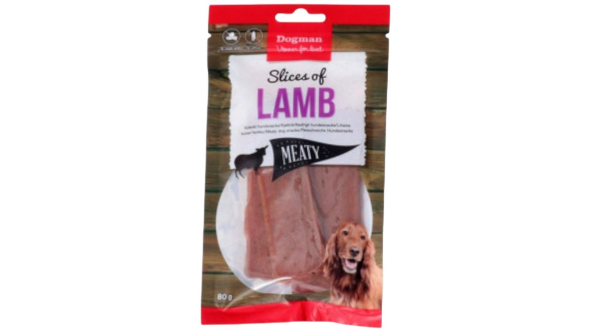 Dogman Slices Lam, 80 g