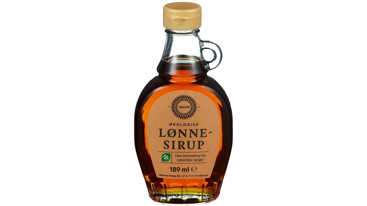 Helios Lønnesirup ØKO, 189 ml