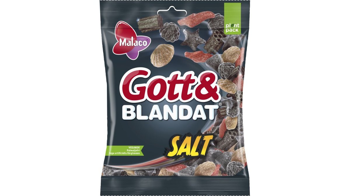 Malaco Gott & Blandat Salt, 210 g