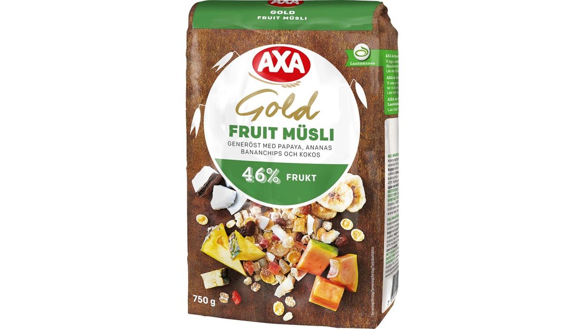 Axa Müsli Guld Frukt, 750 g