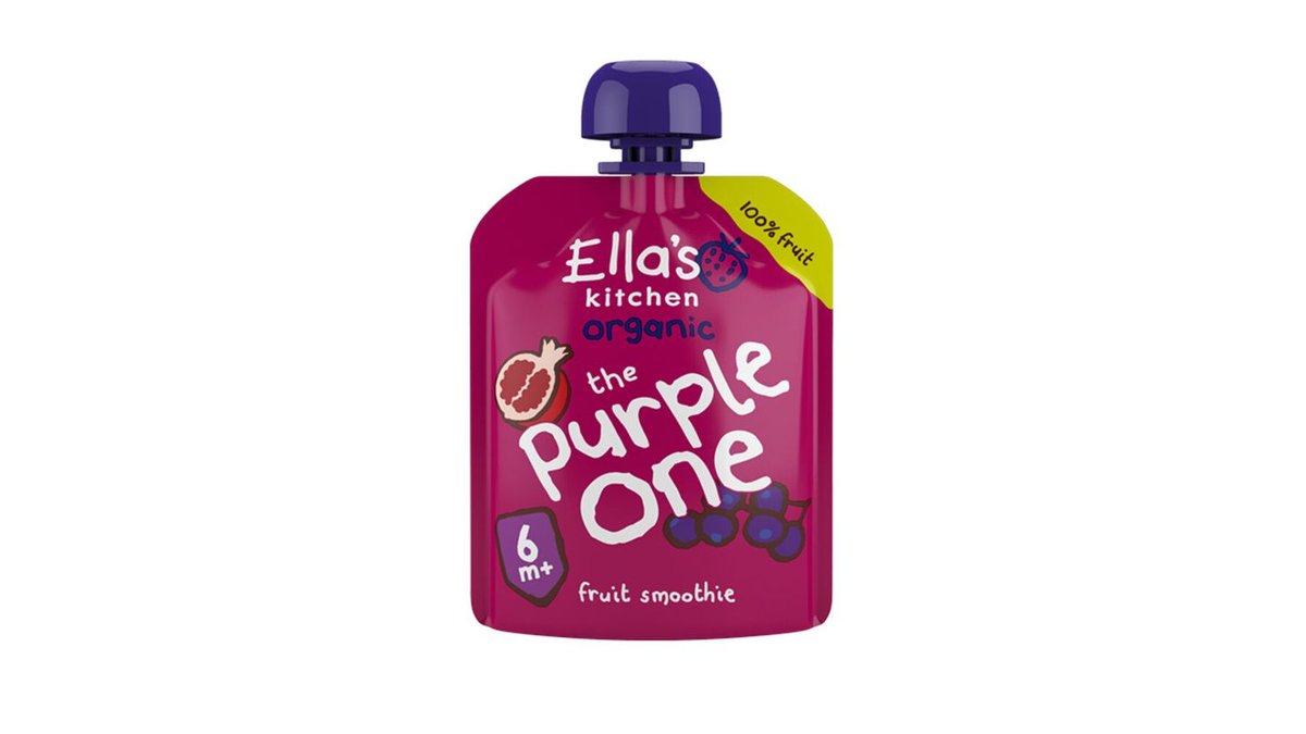 Ella's Kitchen The Purple One, Violetti hedelmäsmoothie alkaen 6kk LUOMU 90g