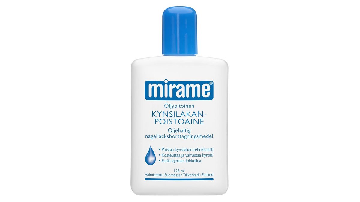 Mirame öljypitoinen kynsilakanpoistoaine 125ml