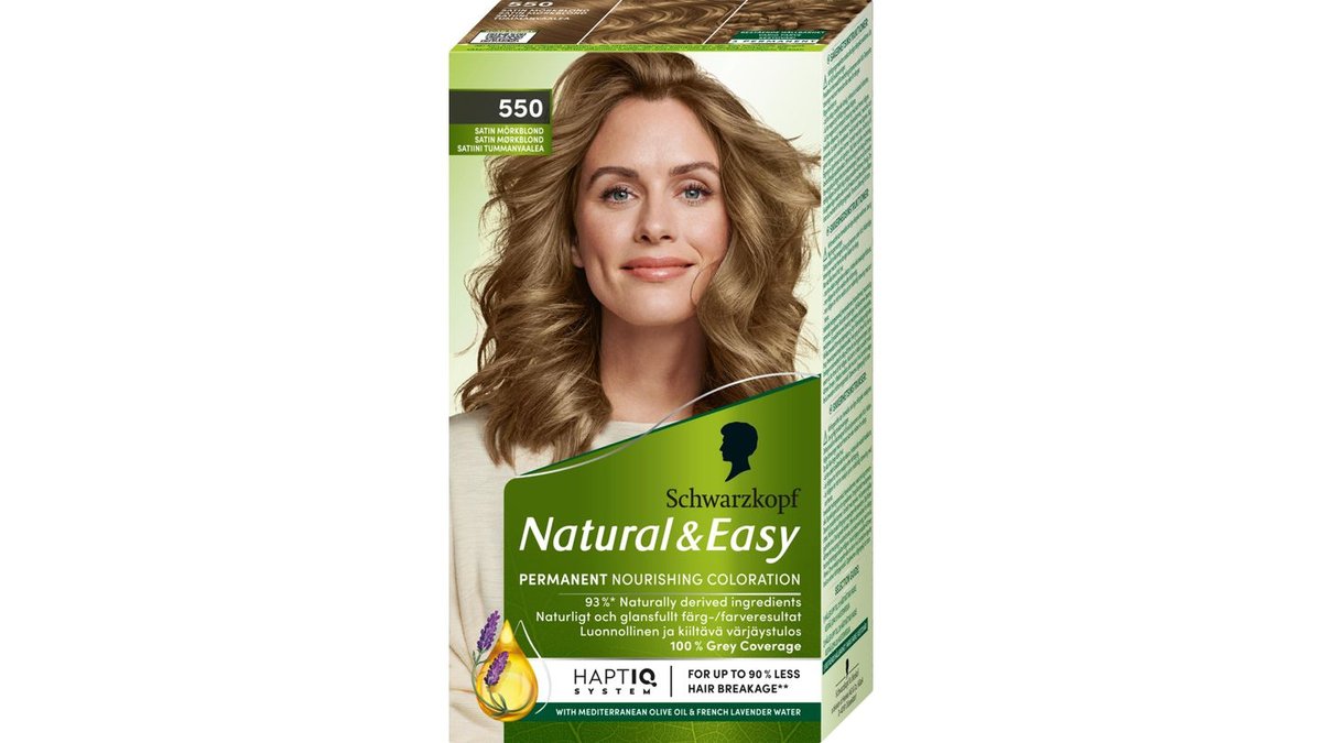 Schwarzkopf Natural & Easy 550 Satiini Tummanvaalea hiusväri