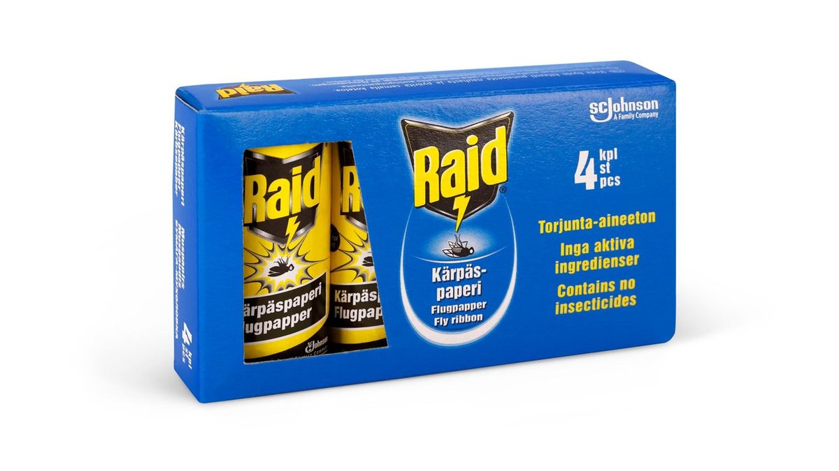 Raid Kärpäspaperi liimakarkote 4kpl