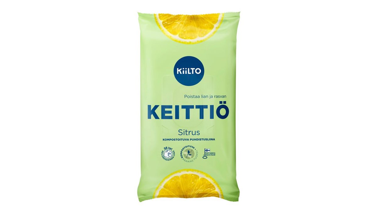 Kiilto Keittöpuhdistusliina sitrus 36kpl