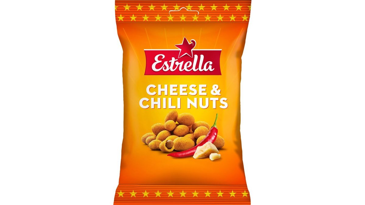 Estrella Cheese & Chili pähkinä 140g