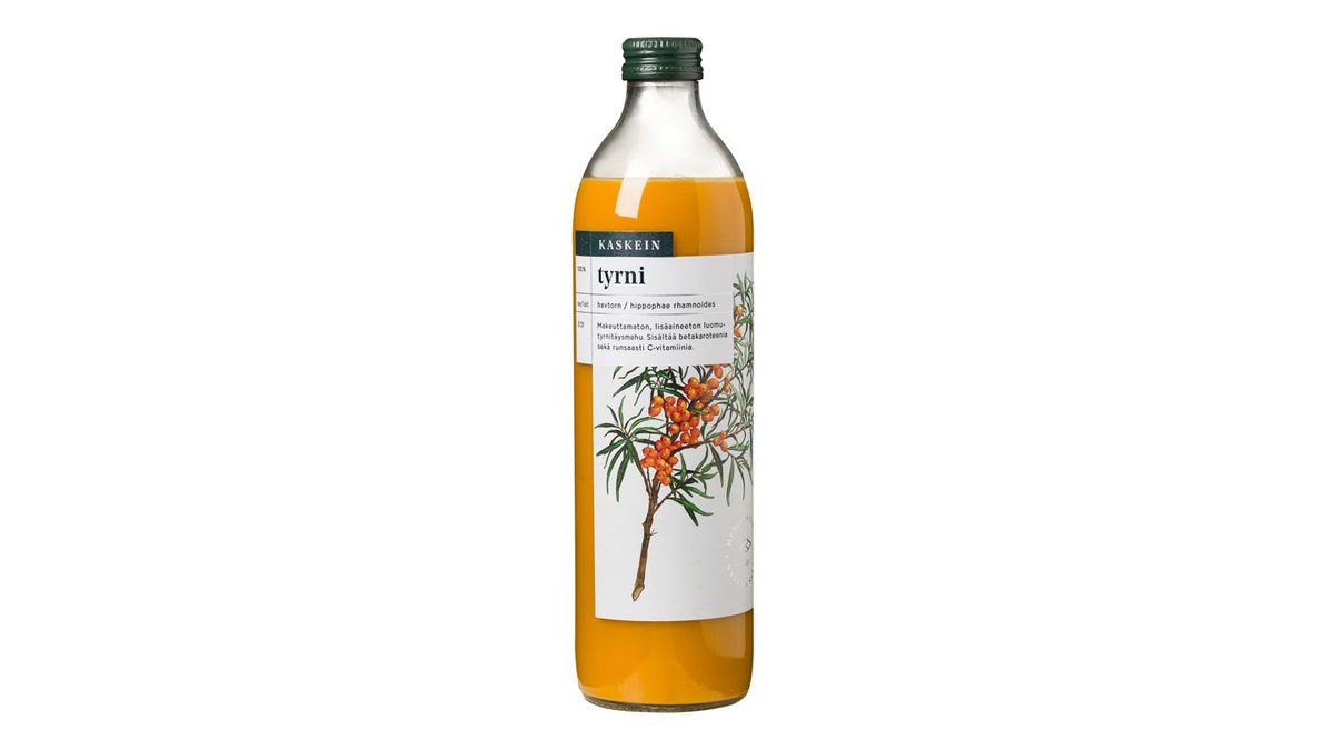 Kaskein luomu tyrnitäysmehu 500ml