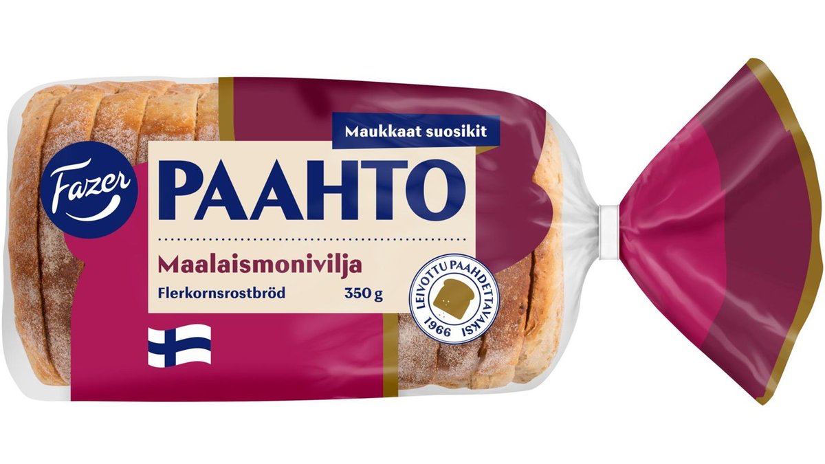 Fazer Paahto Maalaismonivilja paahtoleipä 350g
