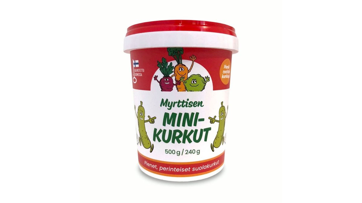 Myrttisen Minisuolakurkut, 240g