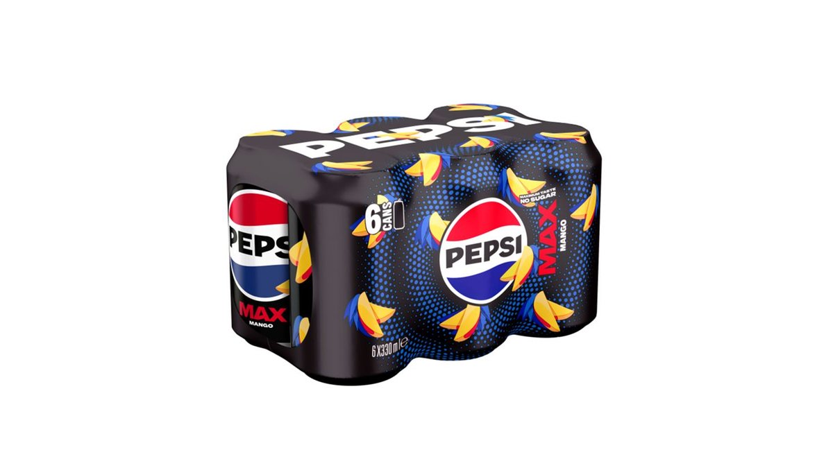 Pepsi Max Mango virvoitusjuoma 6-pack 6x330ml
