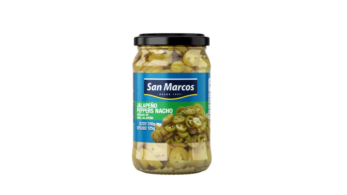 San Marcos vihreät jalapenoviipaleet 210/125g