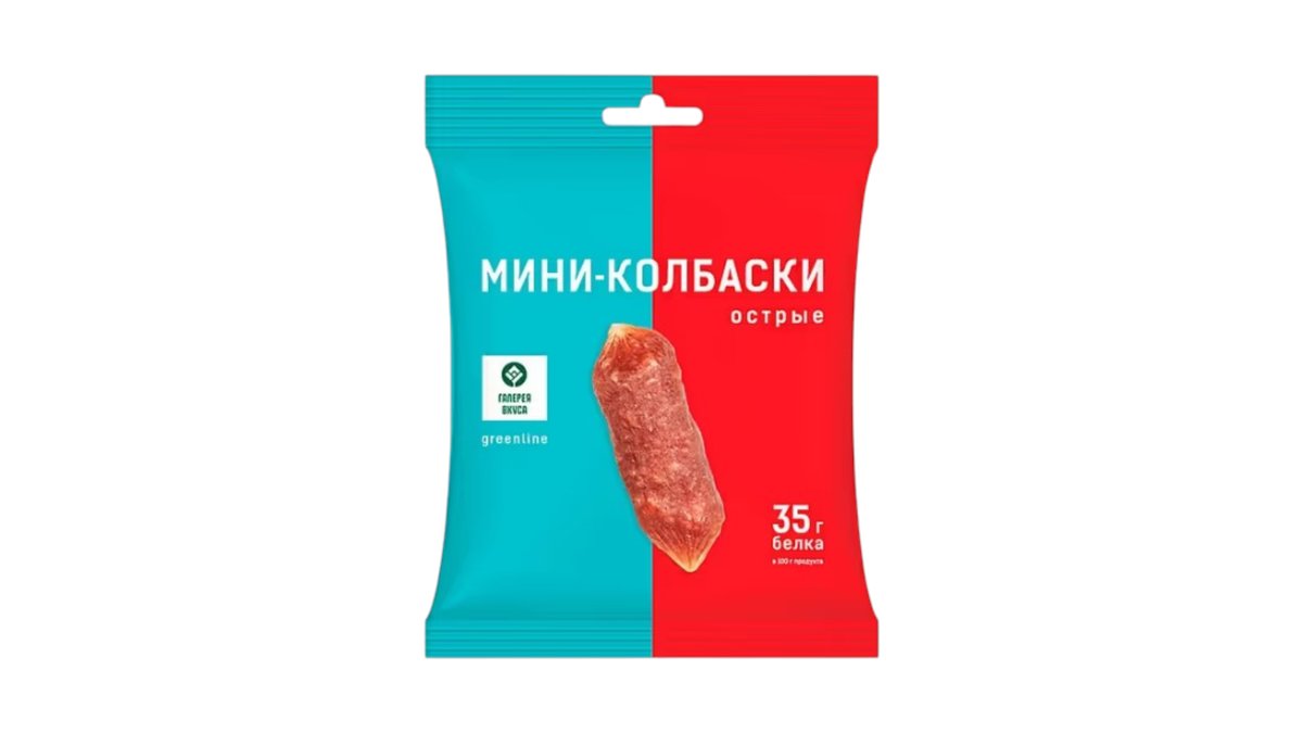 Колбаски ГАЛЕРЕЯ ВКУСА Мини Острые Экстра 60г