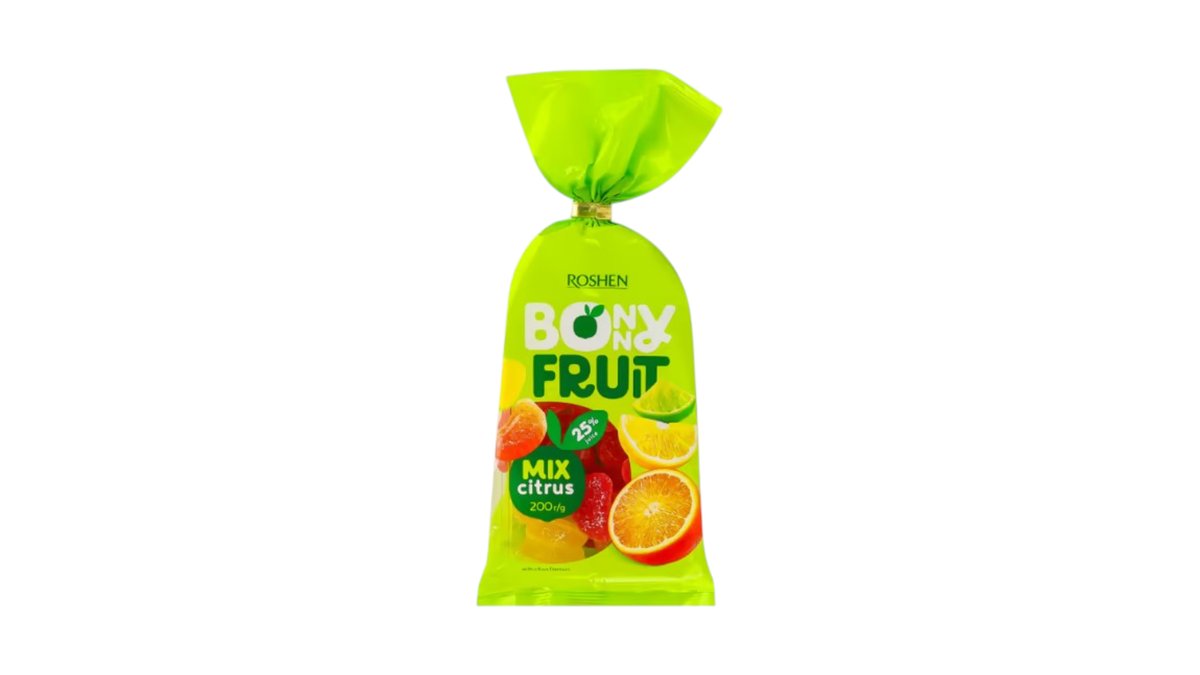 Мармелад Roshen Bonny Fruit Цитрус микс 200 г
