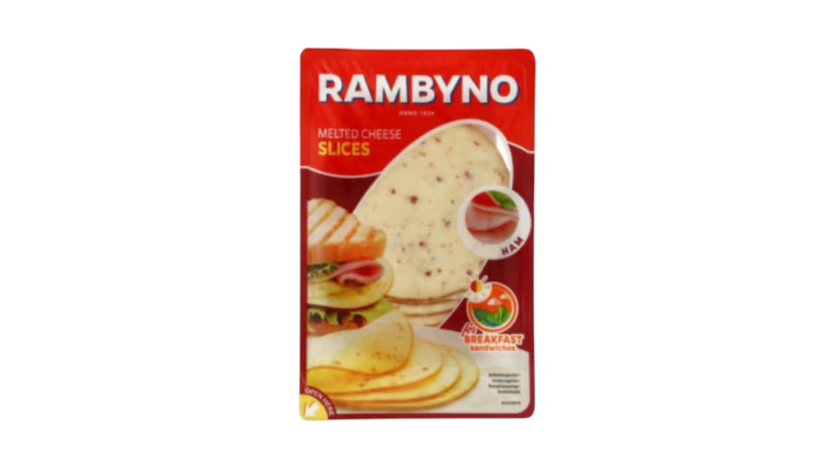 Нарезка RAMBYNO Сыр плавленный С ветчиной 150г