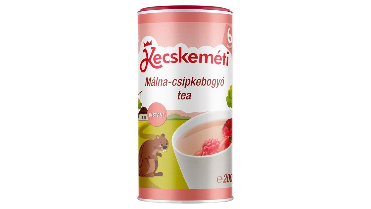 Hungary product data sample: Kecskeméti málna-csipkebogyó babatea 6 hónapos kortól 200 g