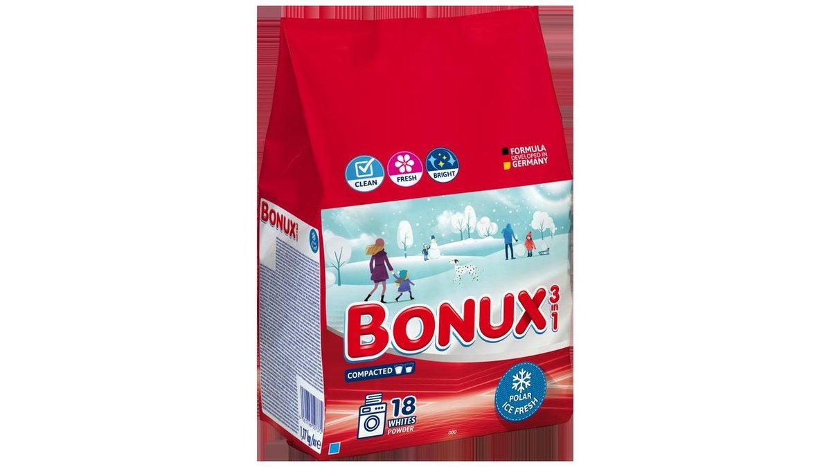 Bonux 3in1 Polar Ice Fresh Whites 18PD 1,17kg
