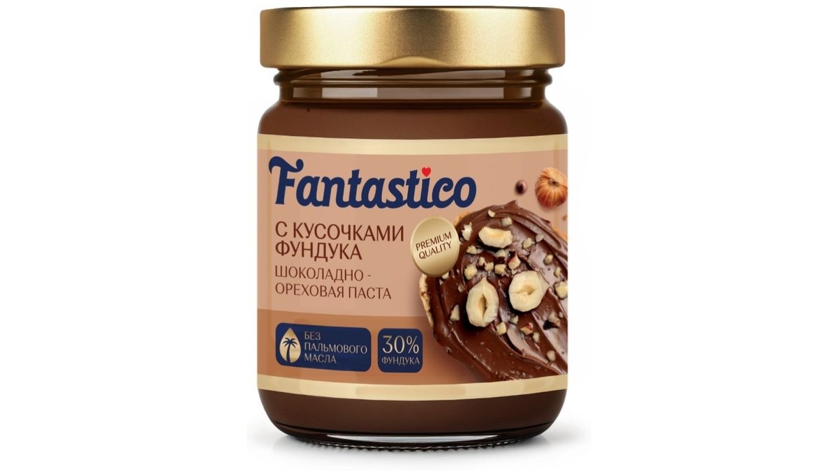 Паста Premiato ореховая с кусочками фундука 300 г