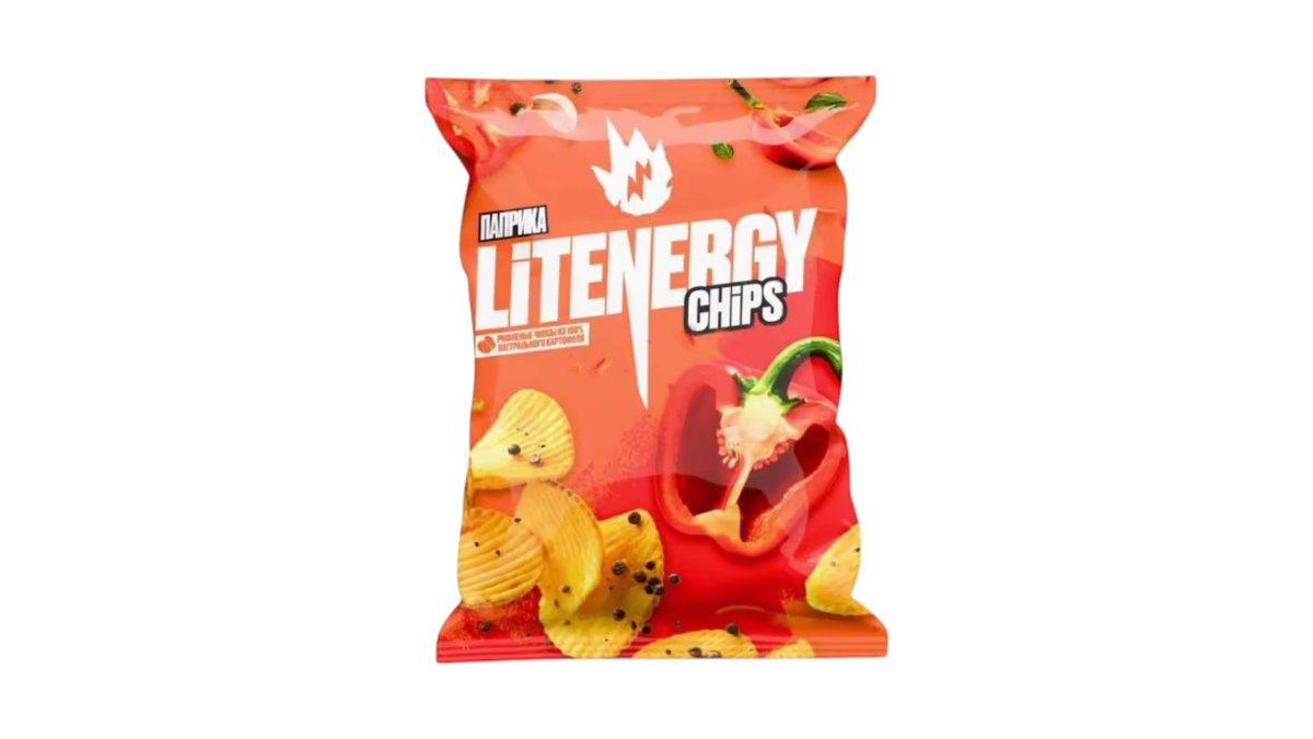 Чипсы LIT ENERGY Паприка 125г