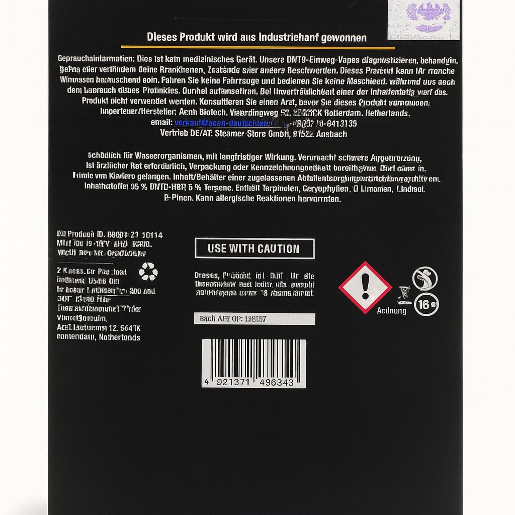 LOOM DNT-9 Vape mit 2 ML BLUEBERRY KUSH - Super Strong DNT-9 | Local Dealer  X