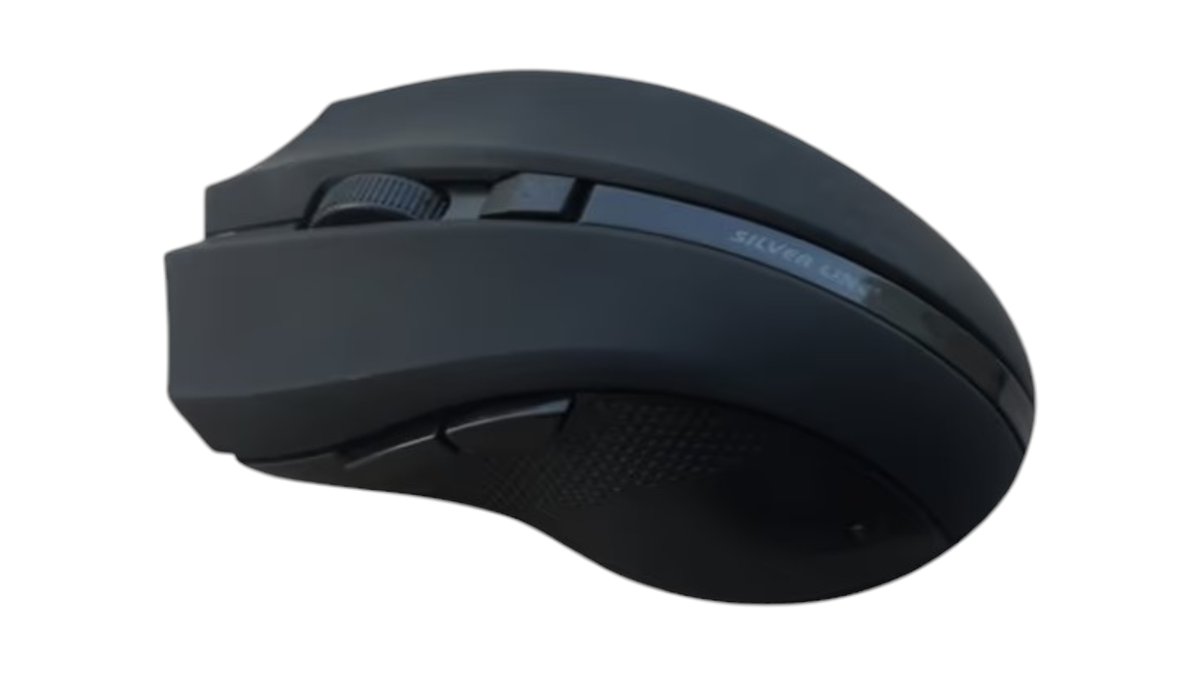 עכבר אופטי אלחוטי Silver Line RF-317-BLK | צבע שחור | חיבור USB אלחוטי יציב | טמבוריה בשפירא 🖱️