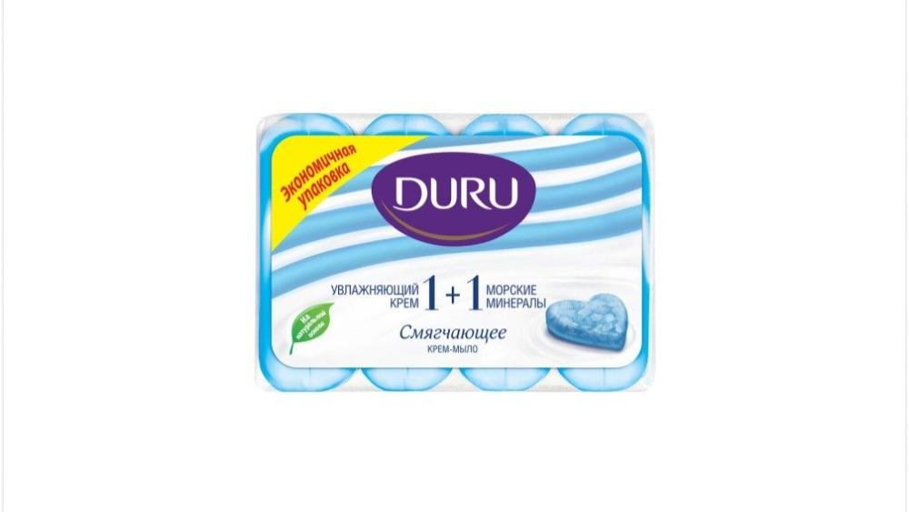 Duru Bərk Sabun 80gr×4 Dəniz Mineralları