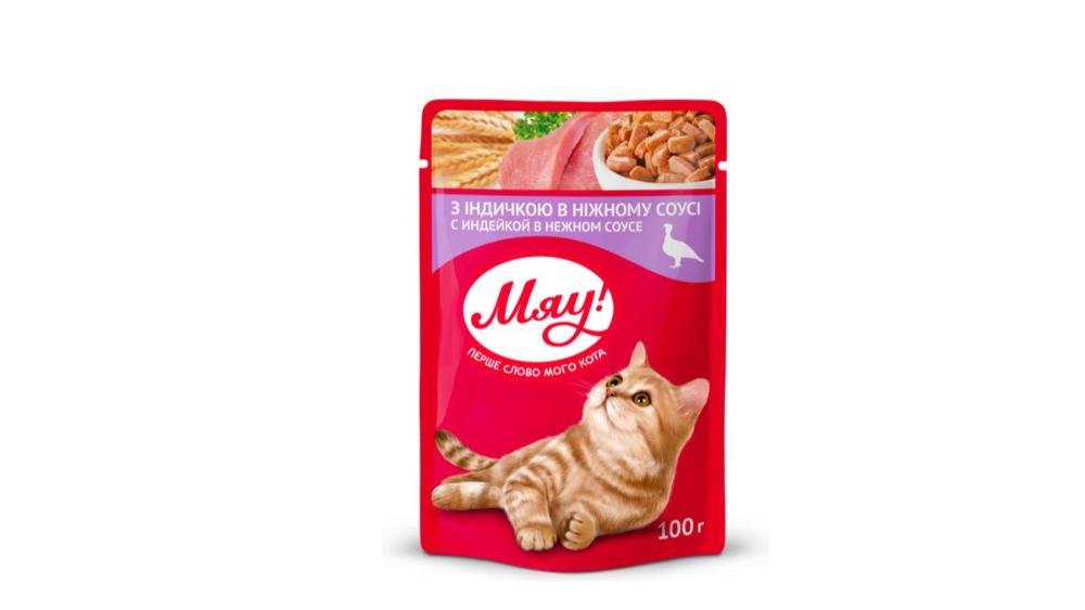Myau Böyük Pişik Yemi 100qr Hinduşka Ətli