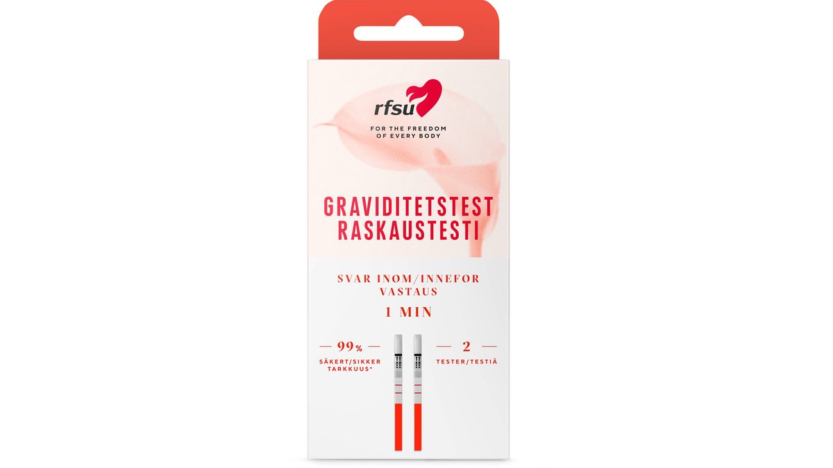 RFSU Raskaustesti testiliuskoja 2kpl