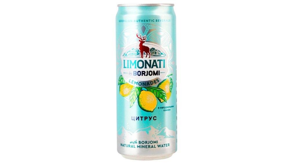 Borjomi Sitrus-Laym Qazlı Su 0.33 L