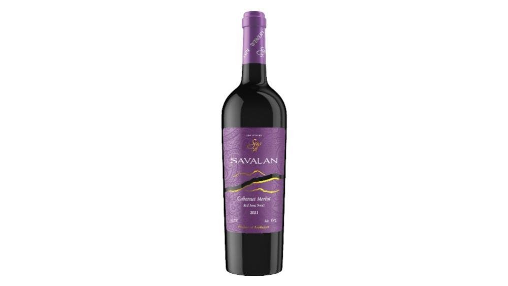 Savalan Cabernet Merlot Kəmşirin Şərab 12.5% 750 ml