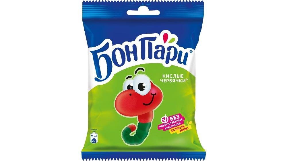 Bon Pari Jelly Sour Worms 75qr