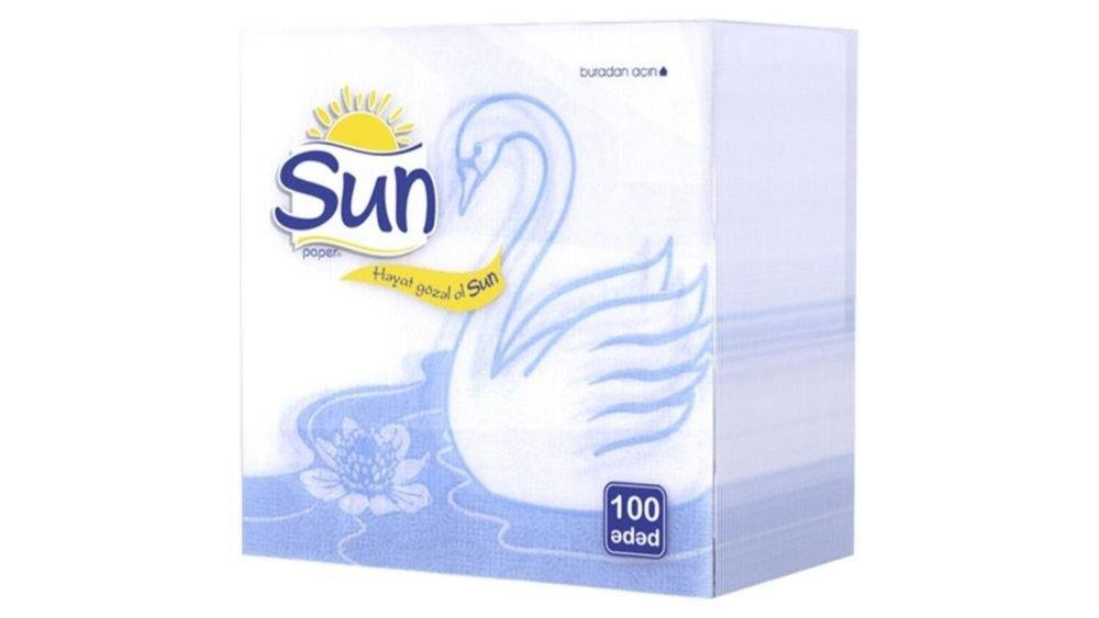 Sun Kolleksiya Qutu Salfet 29x30sm 80əd.