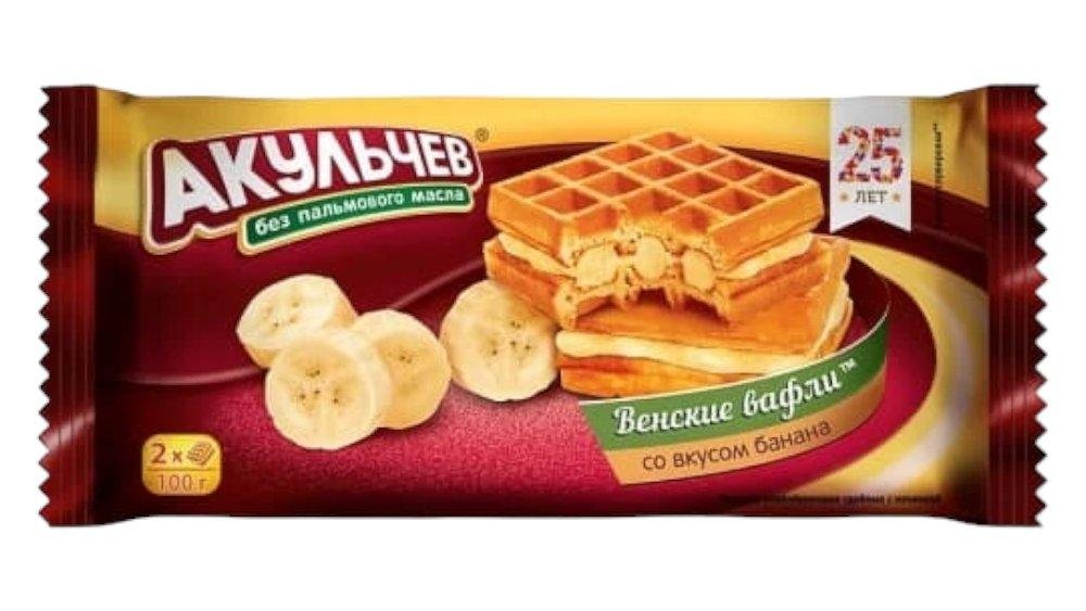 Akulcev venski vafli 100 q banan