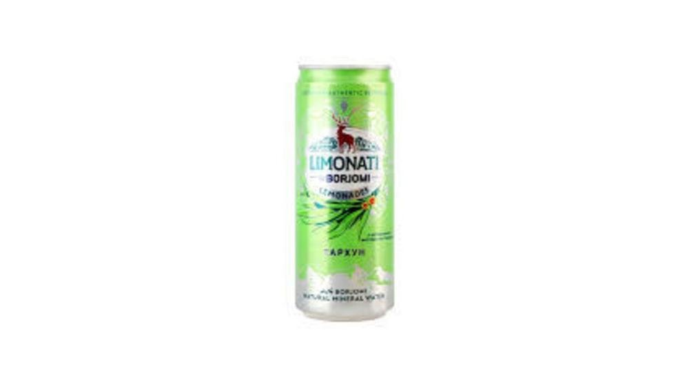 Borjomi Tarragon-Apple Qazlı İçki Can 0.33l