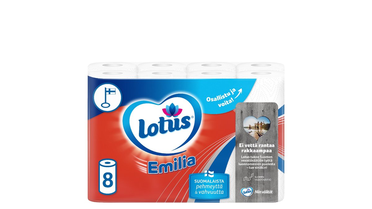 Lotus Emilia Talouspaperi perhepakkaus 8rll