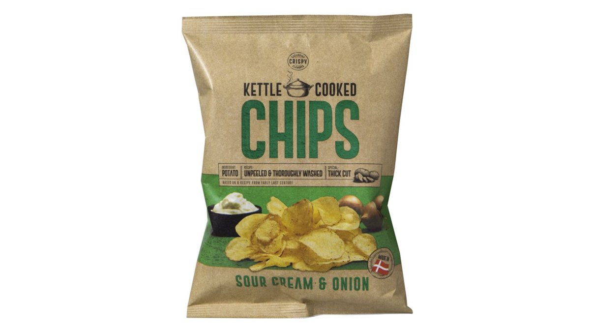 Chips m. sour cream & onion, Kettle Cooked