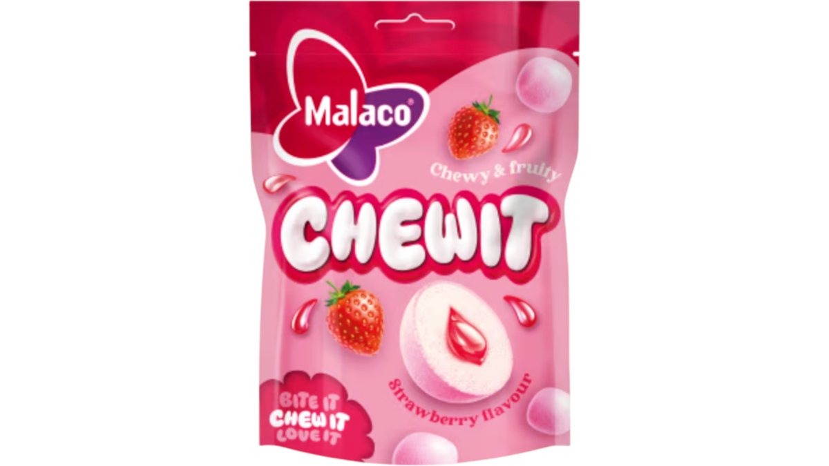 Malaco Chewit Strawberry, 115 g