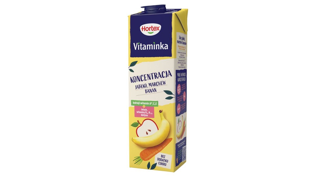 Hortex Vitaminka Sok koncentracja jabłko marchew banan 1 l