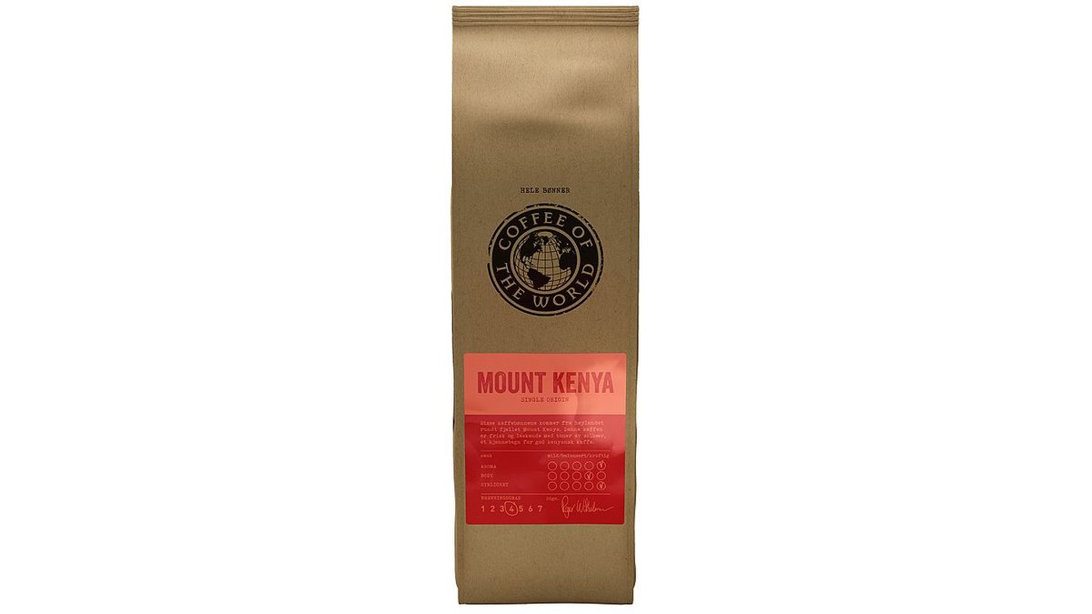 Cotw Kaffe Hele Bønner Mount Kenya, 700 g