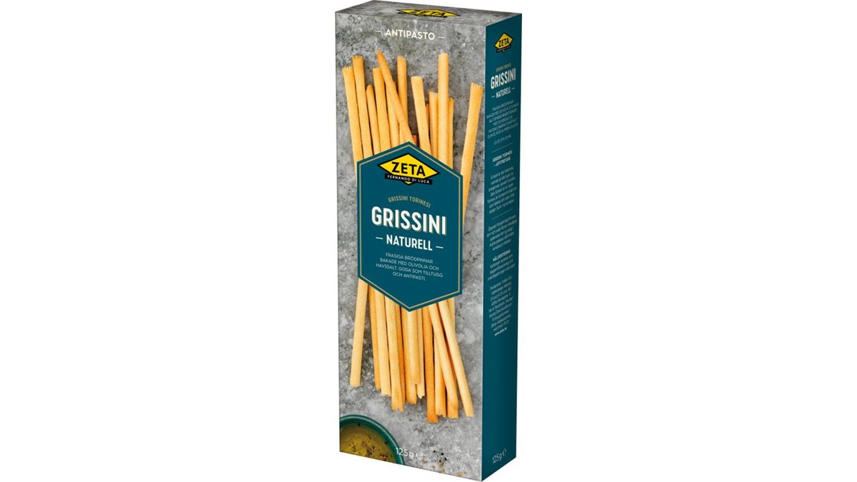 Zeta Grissini Naturell, 125 g